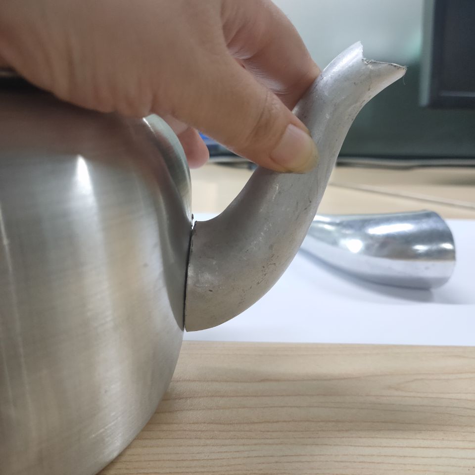 Kettle spout on Aluminum kettle